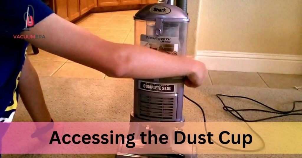 Accessing the Dust Cup