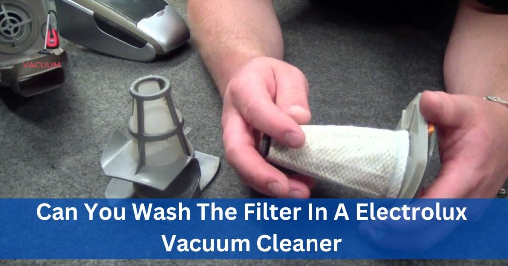 Can You Wash The Filter In A Electrolux Vacuum Cleaner