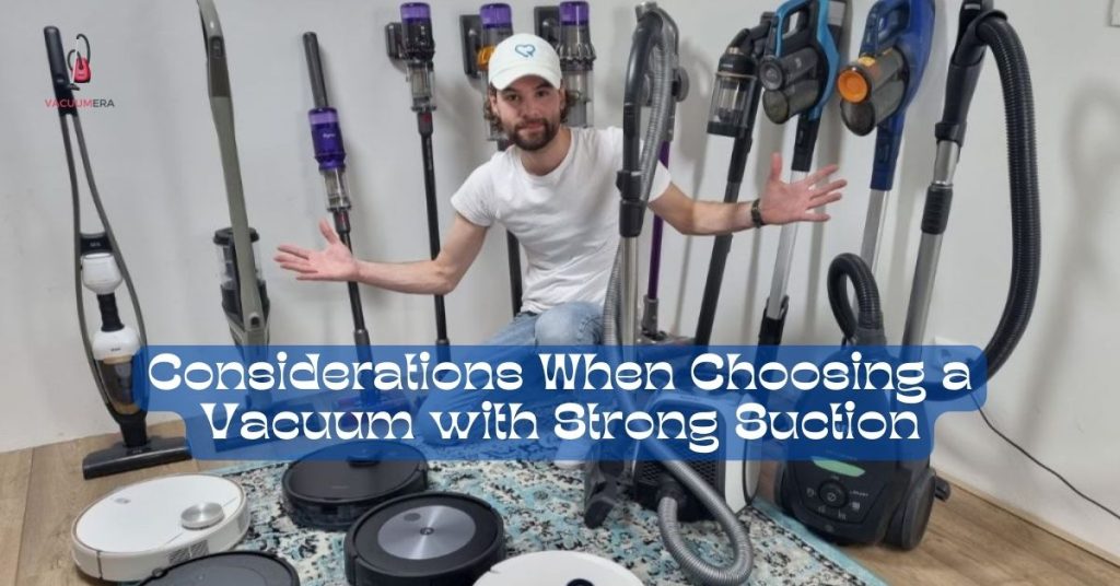 Considerations When Choosing a Vacuum with Strong Suction